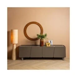 Syro 1-lichts Vloerlamp Raffia 130cm