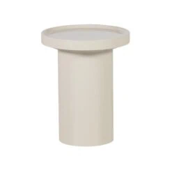 Veluna Bijzettafel rond Hoogglans Zand 51cm