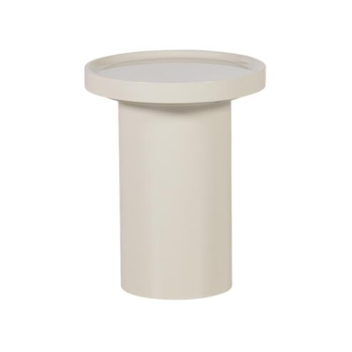 Veluna Bijzettafel rond Hoogglans Zand 51cm
