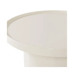 Veluna Bijzettafel rond Hoogglans Zand 70cm