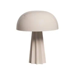 Virel 1-lichts Tafellamp Hoogglans Lichtgrijs