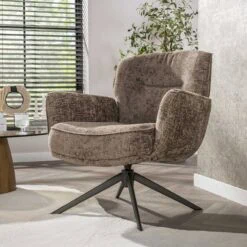 Vito Fauteuil Hoven champagne-bruin