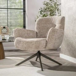 Vito Fauteuil Hoven zand-bruin