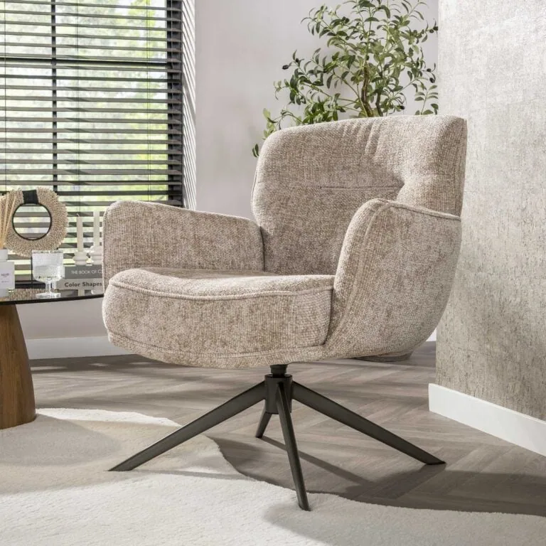 Vito Fauteuil Hoven zand-bruin