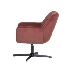 Wibo Draaifauteuil velvet Bruinrood