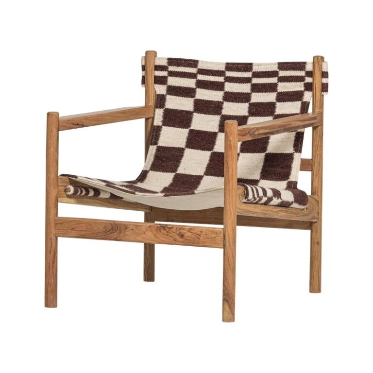Zano Fauteuil Hout met patroon