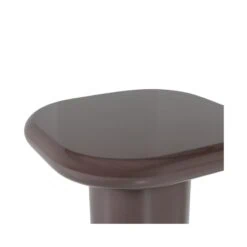 Zava Bijzettafel Hoogglans Donkerbruin 50cm