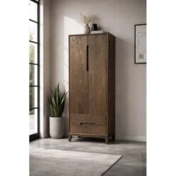 Cortez Wandkast 2 deurs 2 lades walnoot 75cm