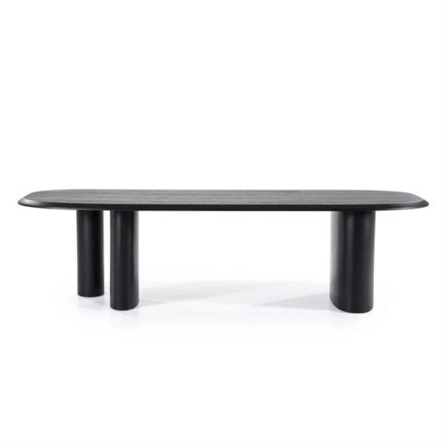 Alternative view of Walter Eettafel zwart Eikenhout 300 cm