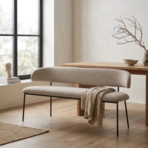 Eetkamerbank Luka taupe copenhagen
