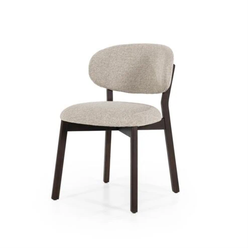 Alternative view of Eetkamerstoel Mikky Bruin Taupe