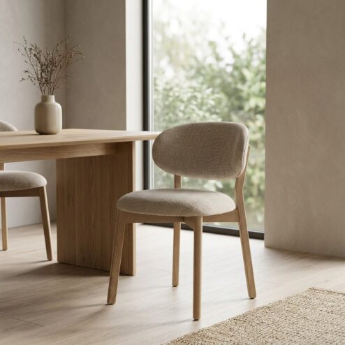 Eetkamerstoel Mikky Naturel Taupe