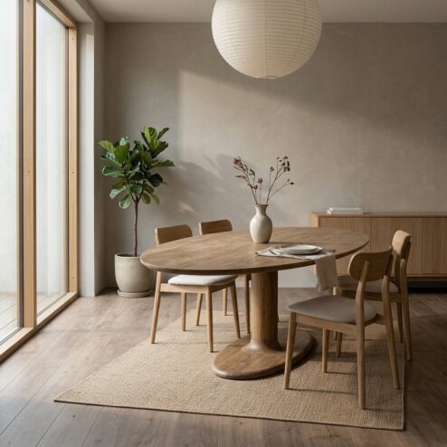 Eettafel Coco ovaal Lichtbruin mangohout 300cm