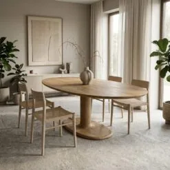 Eettafel Coco ovaal Naturel mangohout 240cm