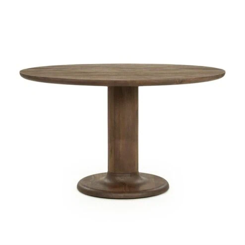 Alternative view of Eettafel Coco rond Lichtbruin mangohout 130cm