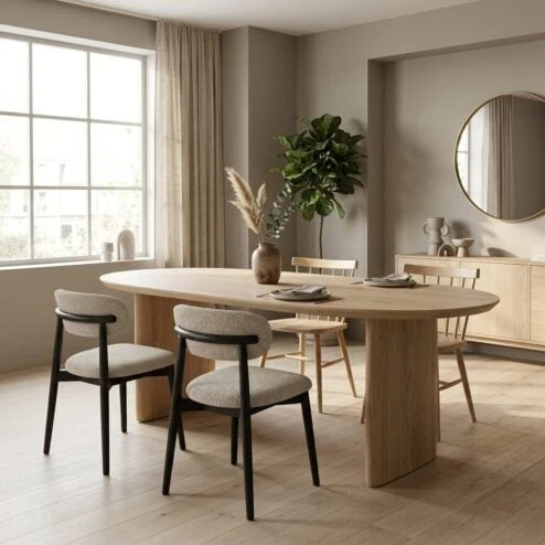 Eettafel Dex naturel eikenhout 250cm