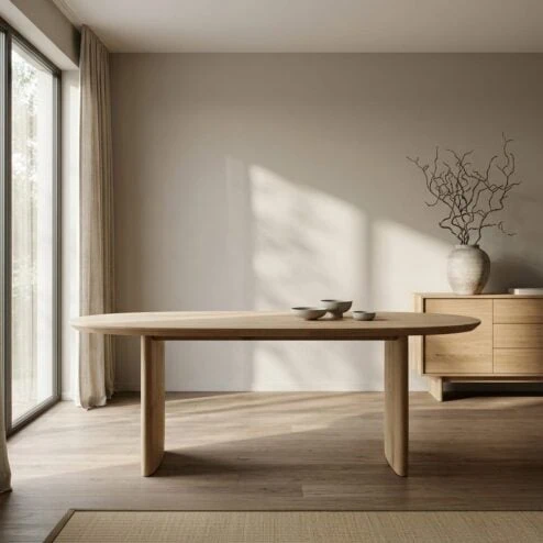 Eettafel Dex naturel eikenhout 300cm