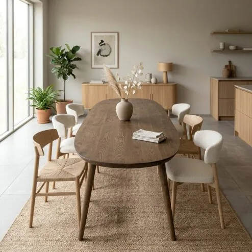 Eettafel Elijah Bruin 300cm