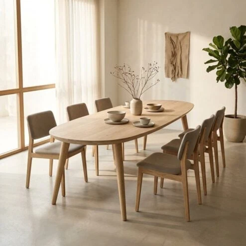 Eettafel Elijah Naturel 300cm