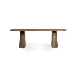 Eettafel Lune ovaal lichtbruin 240cm