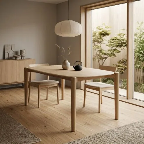 Eettafel Selbu eikenhout 160cm