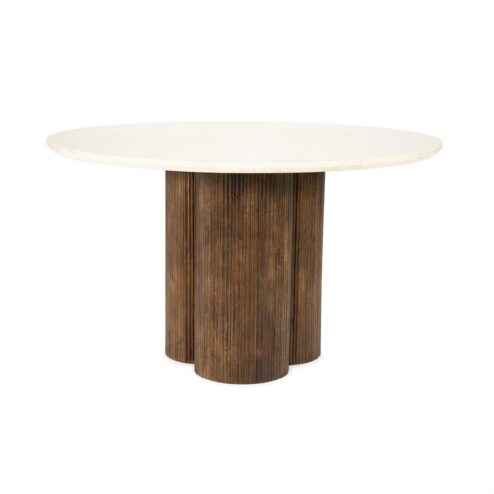 Alternative view of Eettafel Xanni rond Marmer 130cm