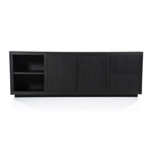 Alternative view of Eleonora dressoir Helsinki 200cm zwart