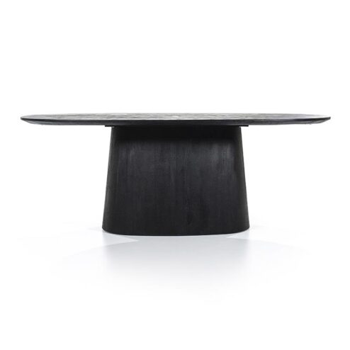 Alternative view of Eleonora eettafel Aron ovaal 200x110 zwart