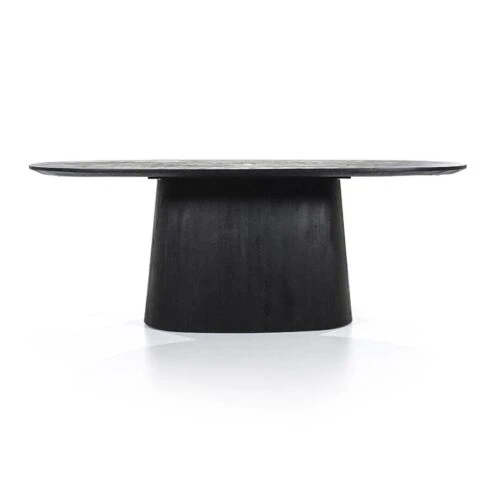 Alternative view of Eleonora eettafel Aron ovaal 200x110 zwart