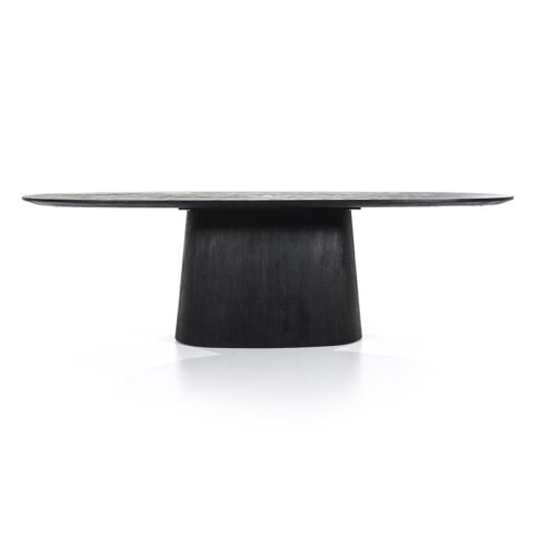 Alternative view of Eleonora eettafel Aron ovaal 250x110 zwart