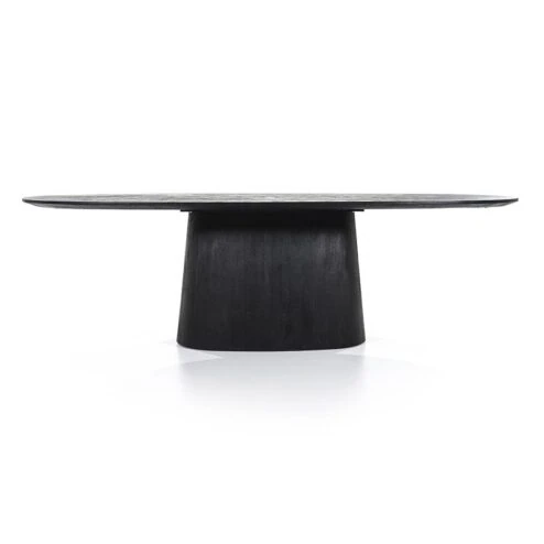 Alternative view of Eleonora eettafel Aron ovaal 250x110 zwart