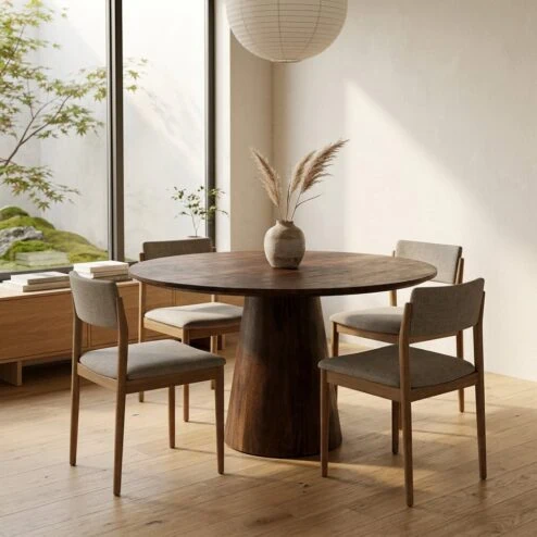 Eleonora eettafel Aron rond 130 bruin