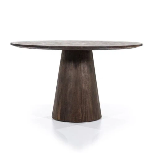 Alternative view of Eleonora eettafel Aron rond  130 bruin