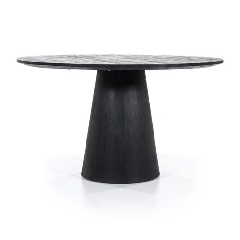 Alternative view of Eleonora eettafel Aron rond  130 zwart