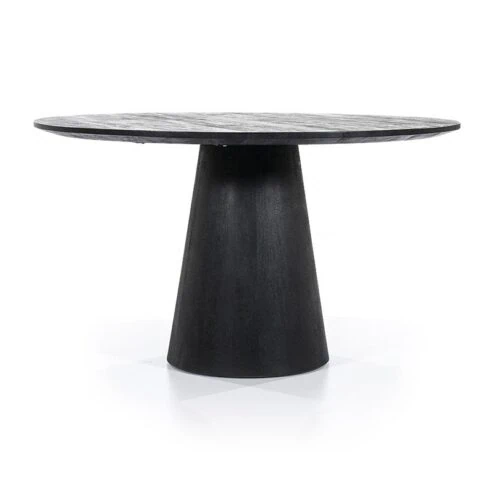 Alternative view of Eleonora eettafel Aron rond  130 zwart