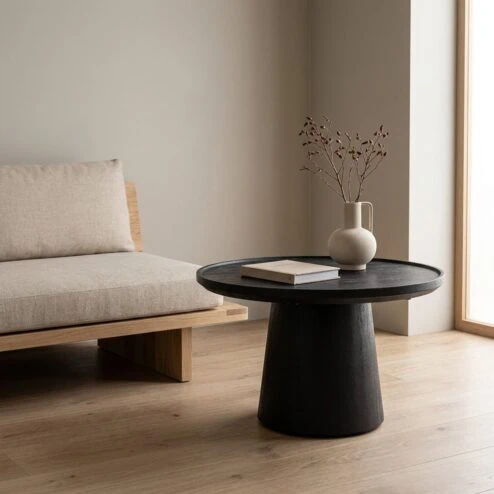 Eleonora salontafel Ron 66x39 zwart