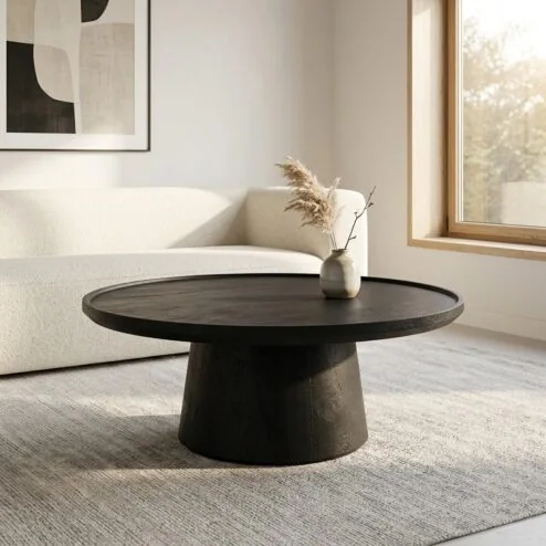 Eleonora salontafel Ron 80x32 zwart