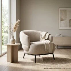 Fauteuil David Taupe 84cm