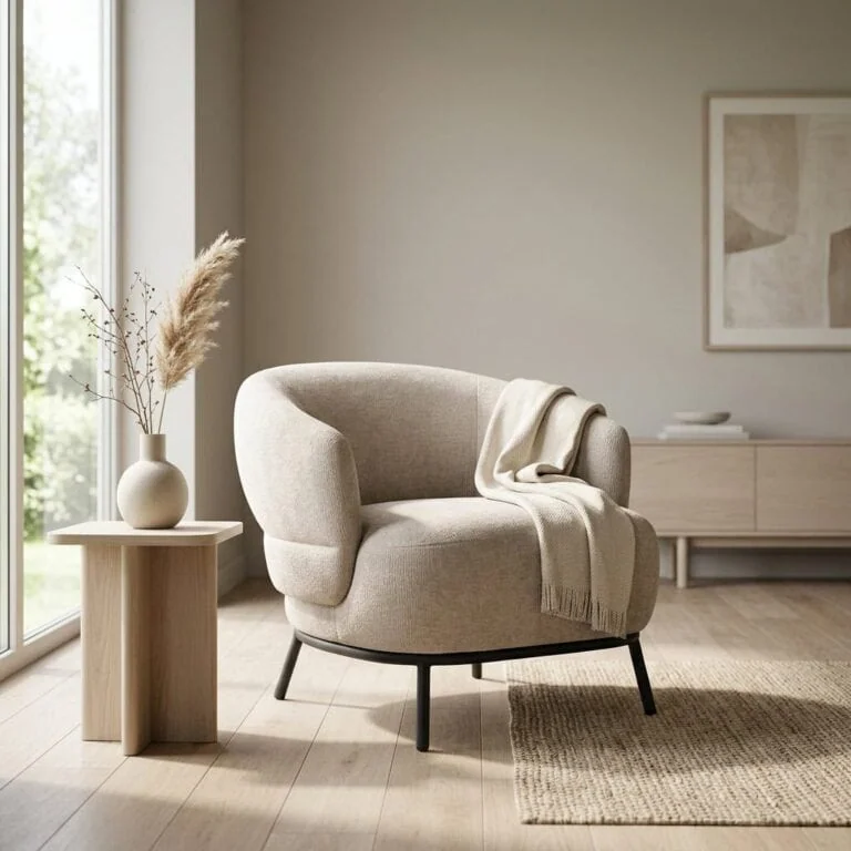 Fauteuil David Taupe 84cm