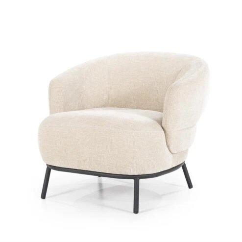 Alternative view of Fauteuil David Taupe 84cm