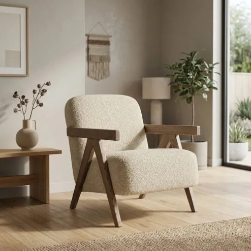 Fauteuil Francis beige