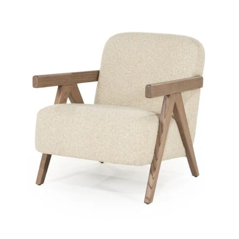 Alternative view of Fauteuil Francis beige