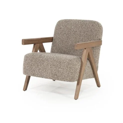 Alternative view of Fauteuil Francis taupe