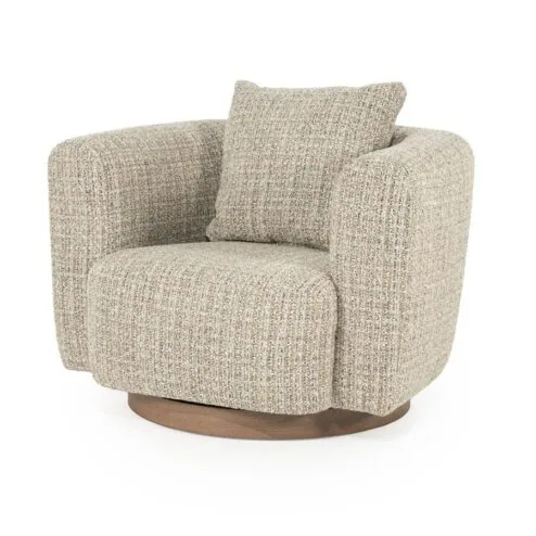Alternative view of Fauteuil Jordan taupe