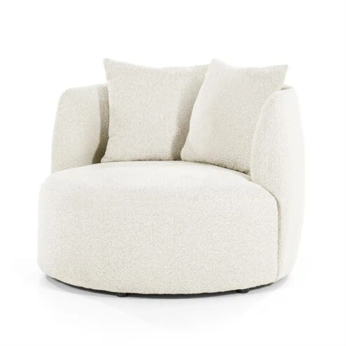 Alternative view of Fauteuil Louis met kussen beige spark