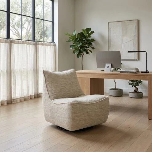 Alternative view of Fauteuil Loys Beige