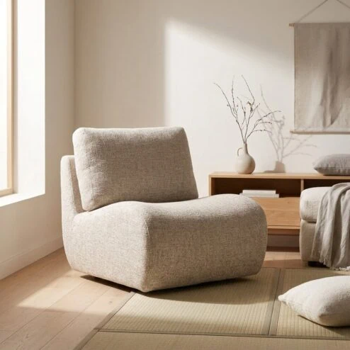 Fauteuil Lucia taupe