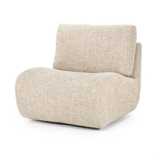 Alternative view of Fauteuil Lucia taupe