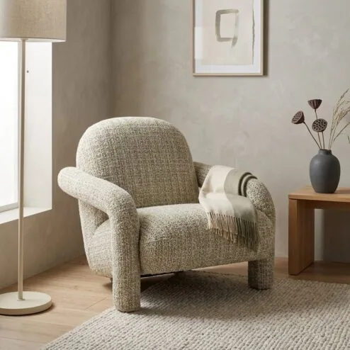 Fauteuil Monica taupe
