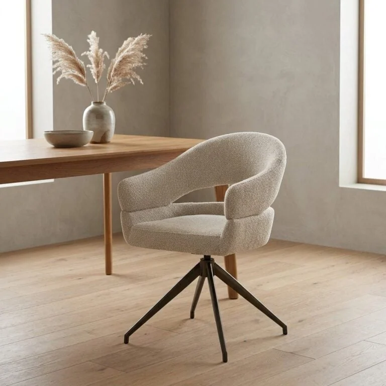 Hailey Eetkamerstoel Beige stof